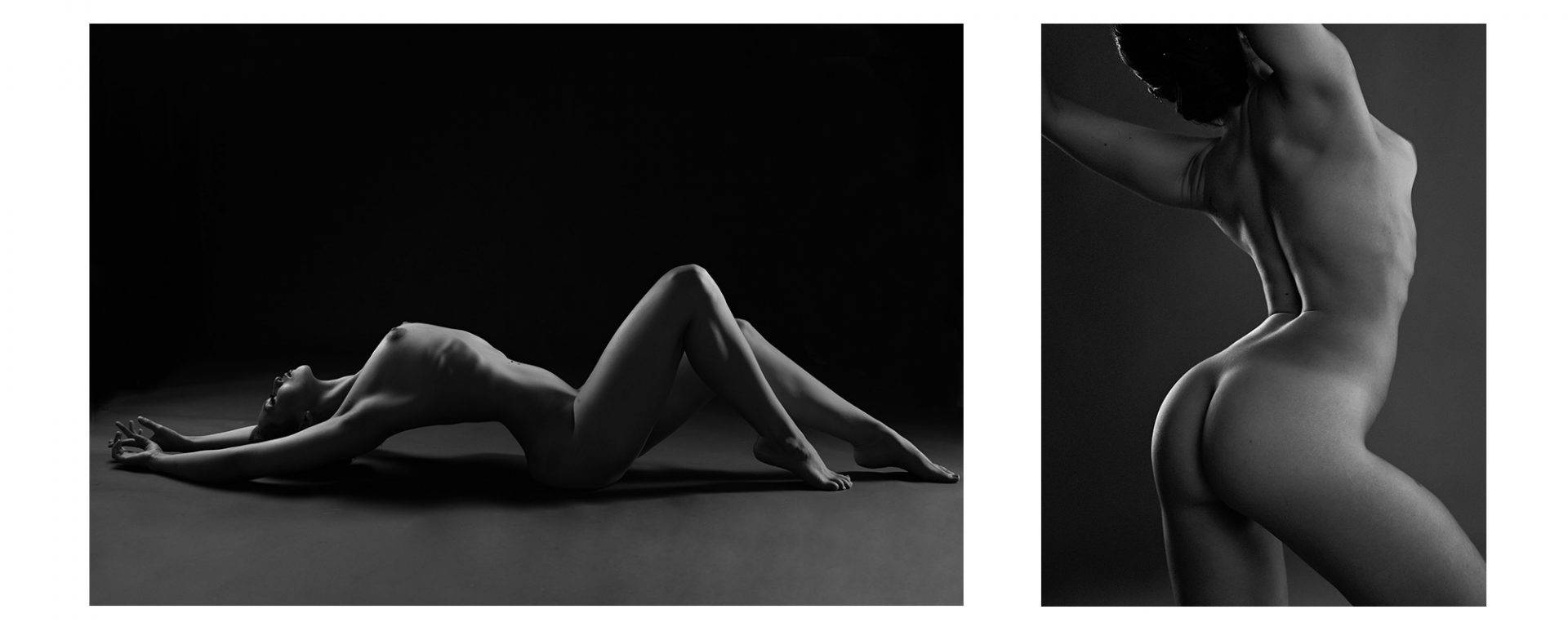 Black and white female artistic nude photos