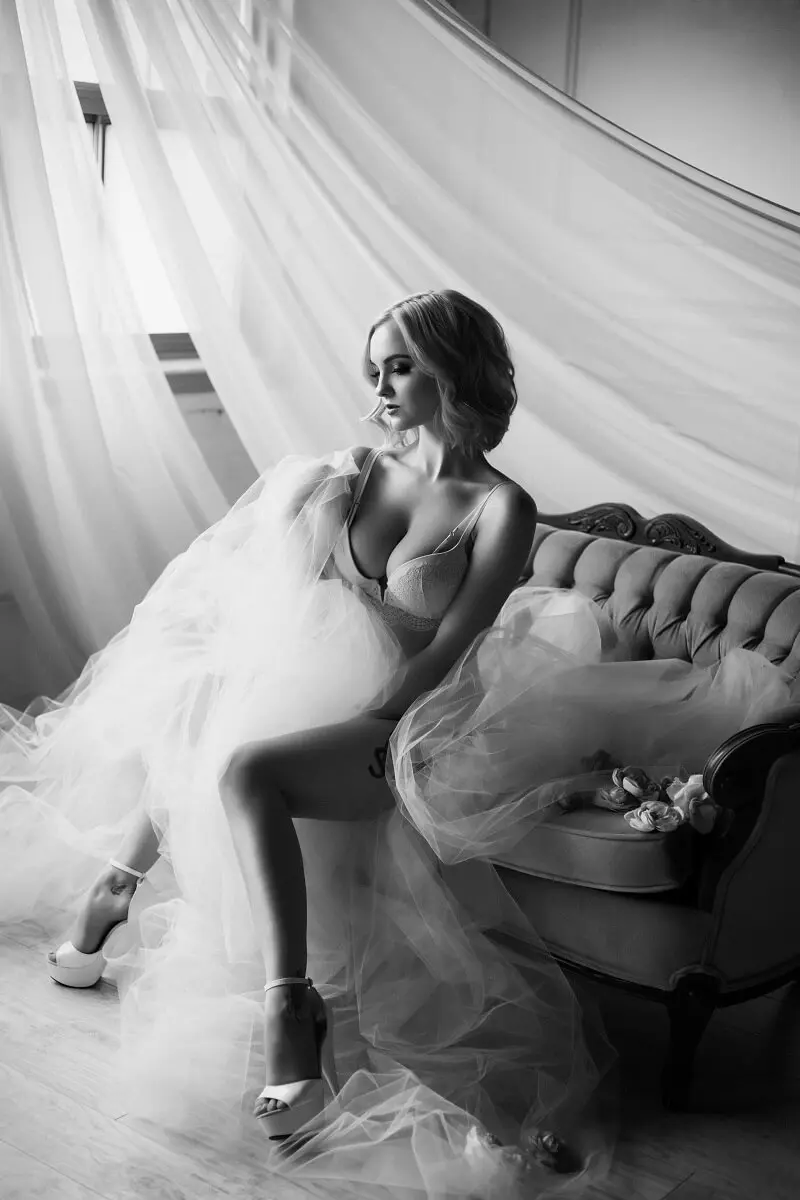 Beautiful bride is getting ready for her big day
