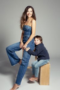 Mother and son lifestyle family photography, jean outfits