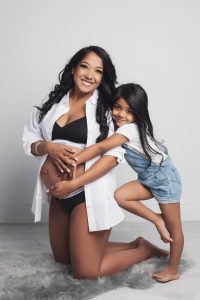 Mother and daughter maternity photoshoot Toronto