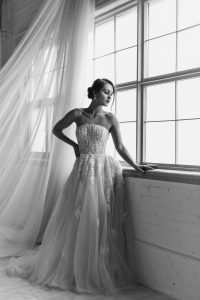 Black and white bridal photography Toronto