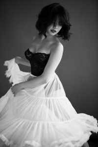 Black and white artistic movement fashion photography Toronto