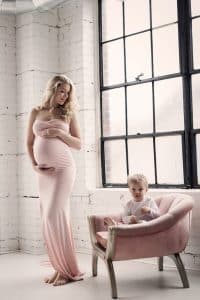 Pregnant mother with toddler son, timeless Family photography