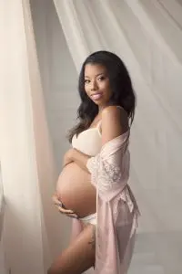 Beautiful pregnant woman ink dress, Elegant classy maternity photography, Toronto woman photography diversity