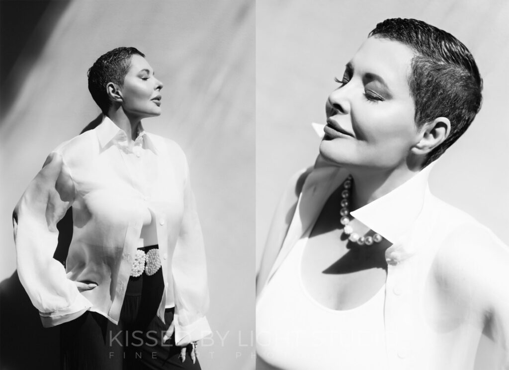 Classic women’s portrait photography celebrating timeless beauty, confidence, and refined personal style